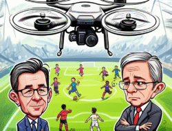 Penggunaan Drone dalam Pemantauan Strategi Tim Sepak Bola